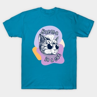 karma is a cat - midnights album T-Shirt